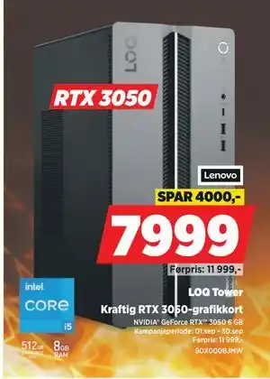 POWER LOQ Tower, NOK 7999 tilbud
