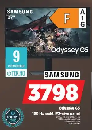 POWER Odyssey G5, NOK 3798 tilbud