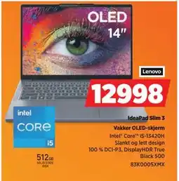 POWER IdeaPad Slim 3, NOK 12998 tilbud