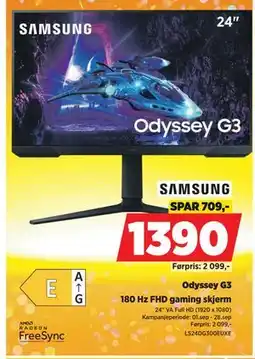 POWER Odyssey G3, NOK 1390 tilbud