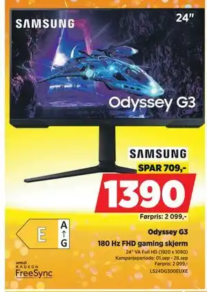 POWER Odyssey G3, NOK 1390 tilbud