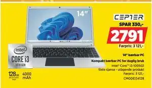 POWER 14 bærbar PC, NOK 2791 tilbud
