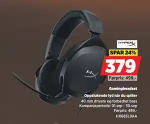 POWER Gamingheadset, NOK 379 tilbud