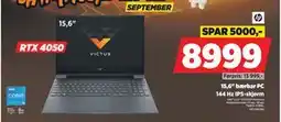 POWER 15,6 bærbar PC, NOK 8999 tilbud