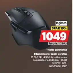 POWER Trådløs gamingmus, NOK 1049 tilbud