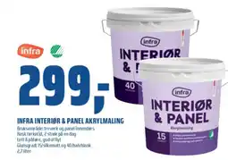 Coop Obs INFRA Interiør & panel akrylmaling tilbud