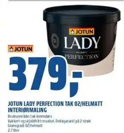 Coop Obs JOTUN Lady perfection tak 02/helmatt interiørmaling tilbud