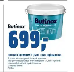 Coop Obs BUTINOX Premium 03/matt interiørmaling tilbud