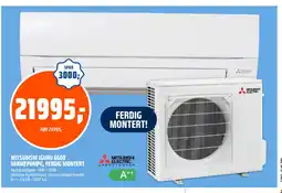 Coop Obs MITSUBISHI iguru 6600 varmepumpe, ferdig montert tilbud