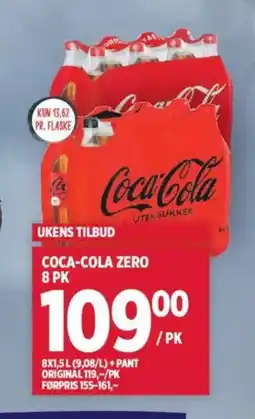 Meny COCA-COLA Zero tilbud