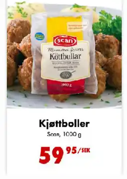 Nordby Supermarket SCAN Kjøttboller tilbud