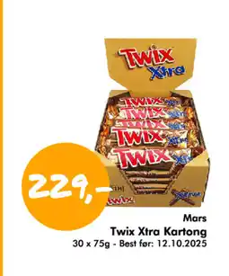 Havaristen Mars Twix Xtra Kartong tilbud