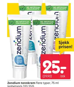 Rusta ZENDIUM Tannkrem tilbud