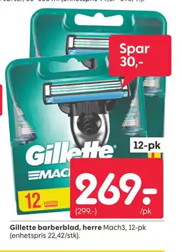 Rusta GILLETTE barberblad, herre tilbud
