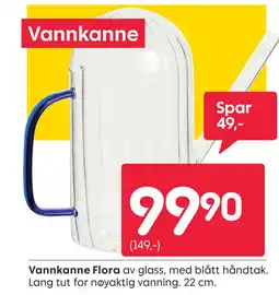 Rusta Vannkanne Flora tilbud