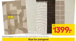 Rusta Monstrede luggtepper tilbud