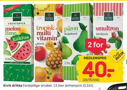 Rusta KIVIK drikke tilbud
