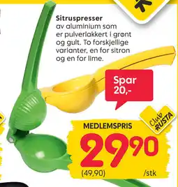 Rusta Sitruspresser tilbud