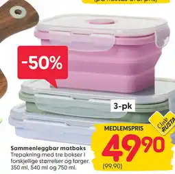 Rusta Sammenleggbar matboks tilbud