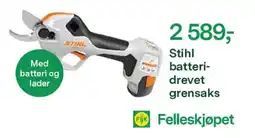 Felleskjøpet STIHL batteri-drevet grensaks tilbud