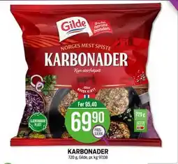 Kiwi KARBONADER, NOK 69.9 tilbud
