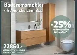 Flisekompaniet MØBELSETT ANNA 120 EIK, NOK 22860 tilbud