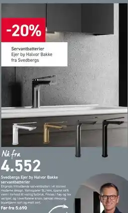 Comfort Svedbergs Ejer by Halvor Bakke servantbatterier tilbud