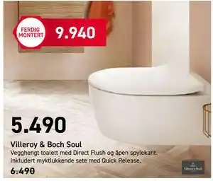 Comfort Villeroy & Boch Soul, NOK 5490 tilbud