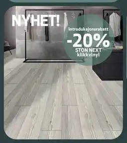 Flisekompaniet STON NEXT klikkvinyl tilbud