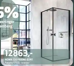 Flisekompaniet NOMA 120 FRAME SORT, NOK 12863 tilbud