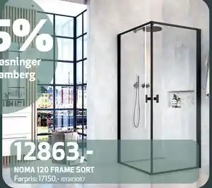 Flisekompaniet NOMA 120 FRAME SORT, NOK 12863 tilbud