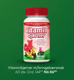 Vitusapotek Vitaminbjørner m/bringebærsmak, Medlemspris tilbud