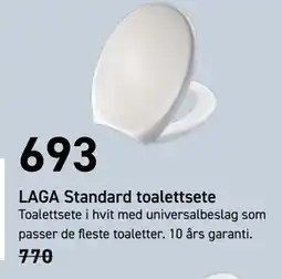 Comfort LAGA Standard toalettsete, NOK 693 tilbud