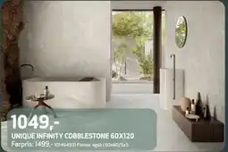Flisekompaniet UNIQUE INFINITY COBBLESTONE 60X120, NOK 1049 tilbud