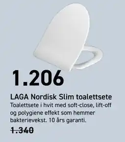Comfort LAGA Nordisk Slim toalettsete, NOK 1206 tilbud