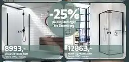 Flisekompaniet 25% på dusjløsninger fra Strømberg tilbud