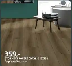Flisekompaniet STON NEXT ROVERE ONTARIO 18X152, NOK 359 tilbud