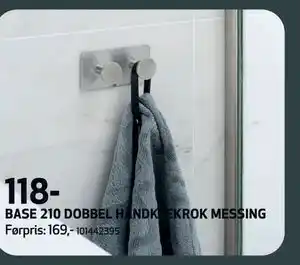 Flisekompaniet BASE 210 DOBBEL HÅNDKLEKROK MESSING, NOK 118 tilbud
