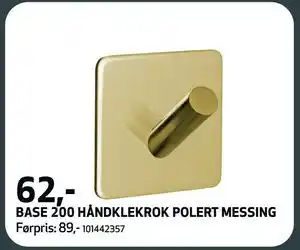 Flisekompaniet BASE 200 HÅNDKLEKROK POLERT MESSING, NOK 62 tilbud