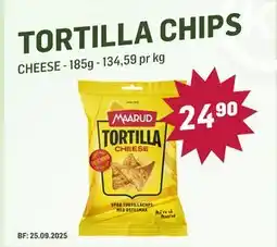 Holdbart TORTILLA CHIPS, NOK 24.9 tilbud