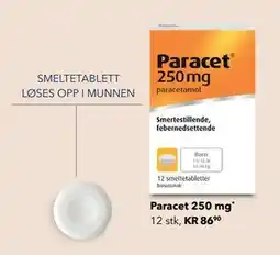 Apotek 1 Paracet 250 mg, NOK 86.9 tilbud