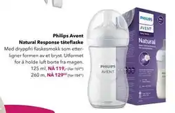 Apotek 1 Philips Avent Natural Response tåteflaske tilbud