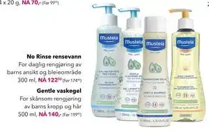Apotek 1 No Rinse rensevann, NOK 122.5 tilbud
