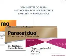 Apotek 1 Paracetduo 500/65 mg, NOK 98.9 tilbud