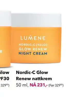 Apotek 1 Nordic-C Glow Renew nattkrem, NOK 231 tilbud