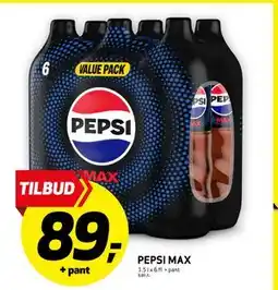 Bunnpris PEPSI MAX, NOK 89 tilbud