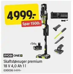Jula Skaftstøvsuger premium 18 V 4,0 Ah 1 l, NOK 4999 tilbud