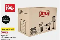 Jula Flyttekasse 71 l 556x336x380 mm, NOK 199 tilbud