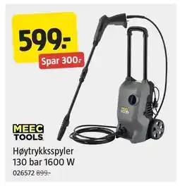 Jula Høytrykksspyler 130 bar 1600 W, NOK 599 tilbud
