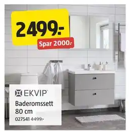 Jula Baderomssett 80 cm, NOK 2499 tilbud